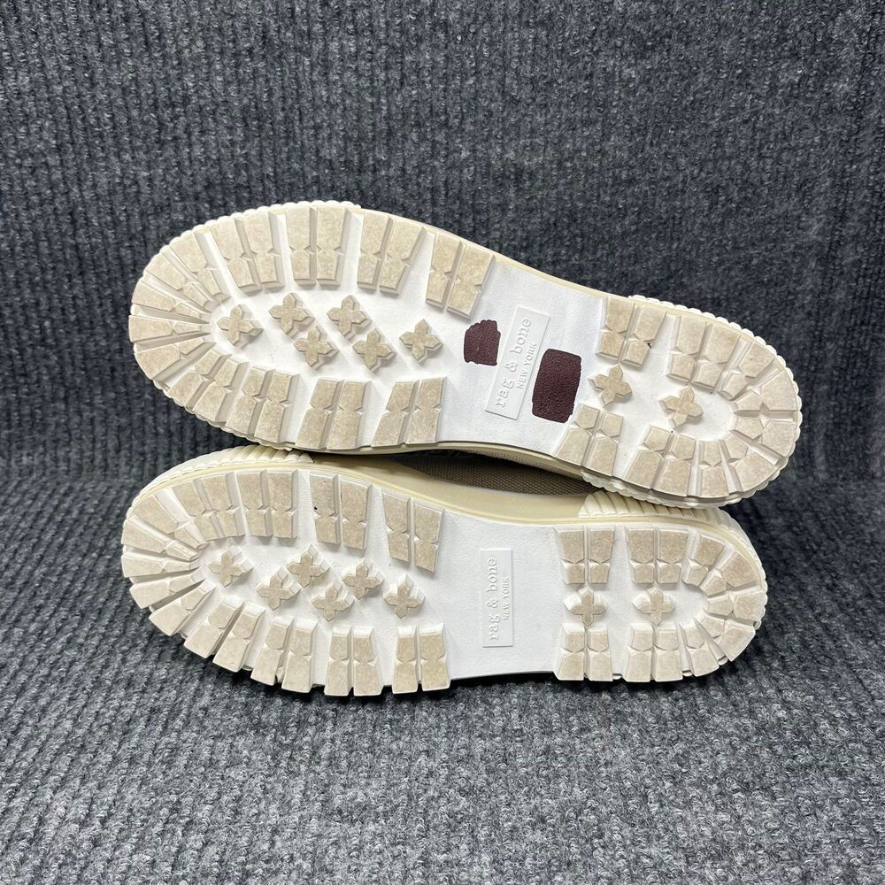 Rag & Bone Army Hiker Low Ecru White Beige Canvas Shoes Sneakers Womens 36 / 6 - Picture 6 of 7